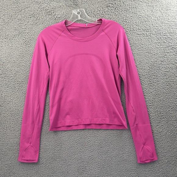 Lululemon Swiftly Tech Long Sleeve Shirt 2.0 Race Length Sonic Pink Women's 6 - Picture 1 of 6